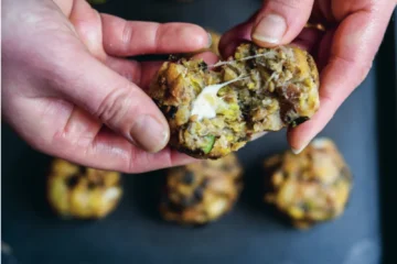 Boulettes de poireaux à la mozzarella