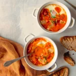 Œuf mollet à la crème de chorizo