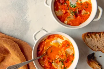 Œuf mollet à la crème de chorizo