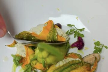 Fleurs de courgettes farcies