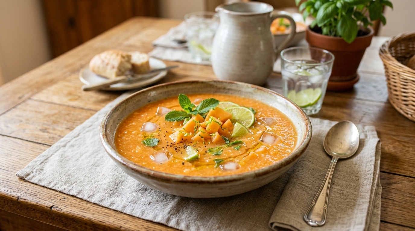 Soupe melon citron