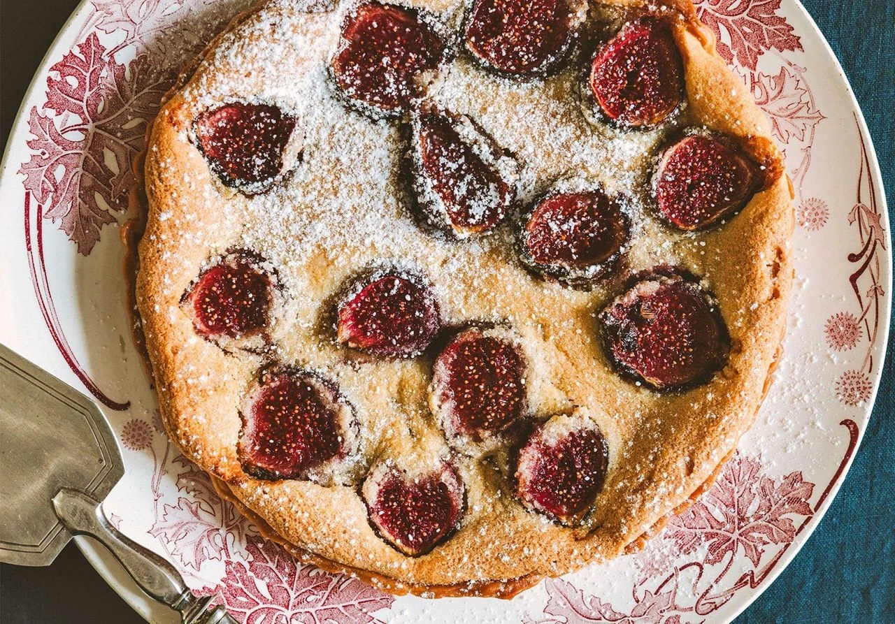 Figues rôties à la coppa et au fromage de brebis