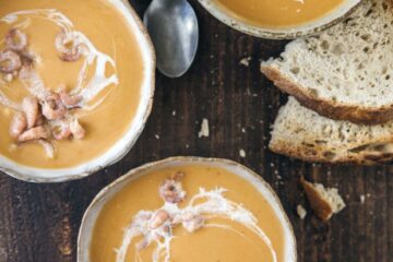 Bisque de crevettes grises