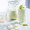 Boisson crétoise au concombre, basilic et yaourt glacé