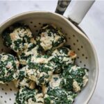Boulettes de lapin, moutarde et épinards