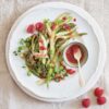 Carpaccio d'asperges crues & framboises