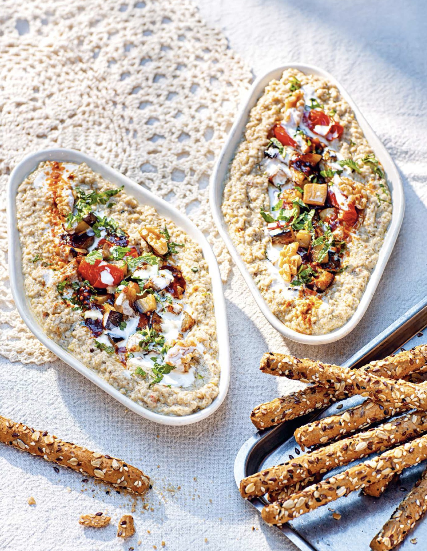 Caviar d'aubergines au yaourt