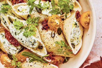 Conchiglionis ricotta-épinards