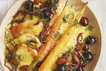 Couscous halloumi, carottes et miel