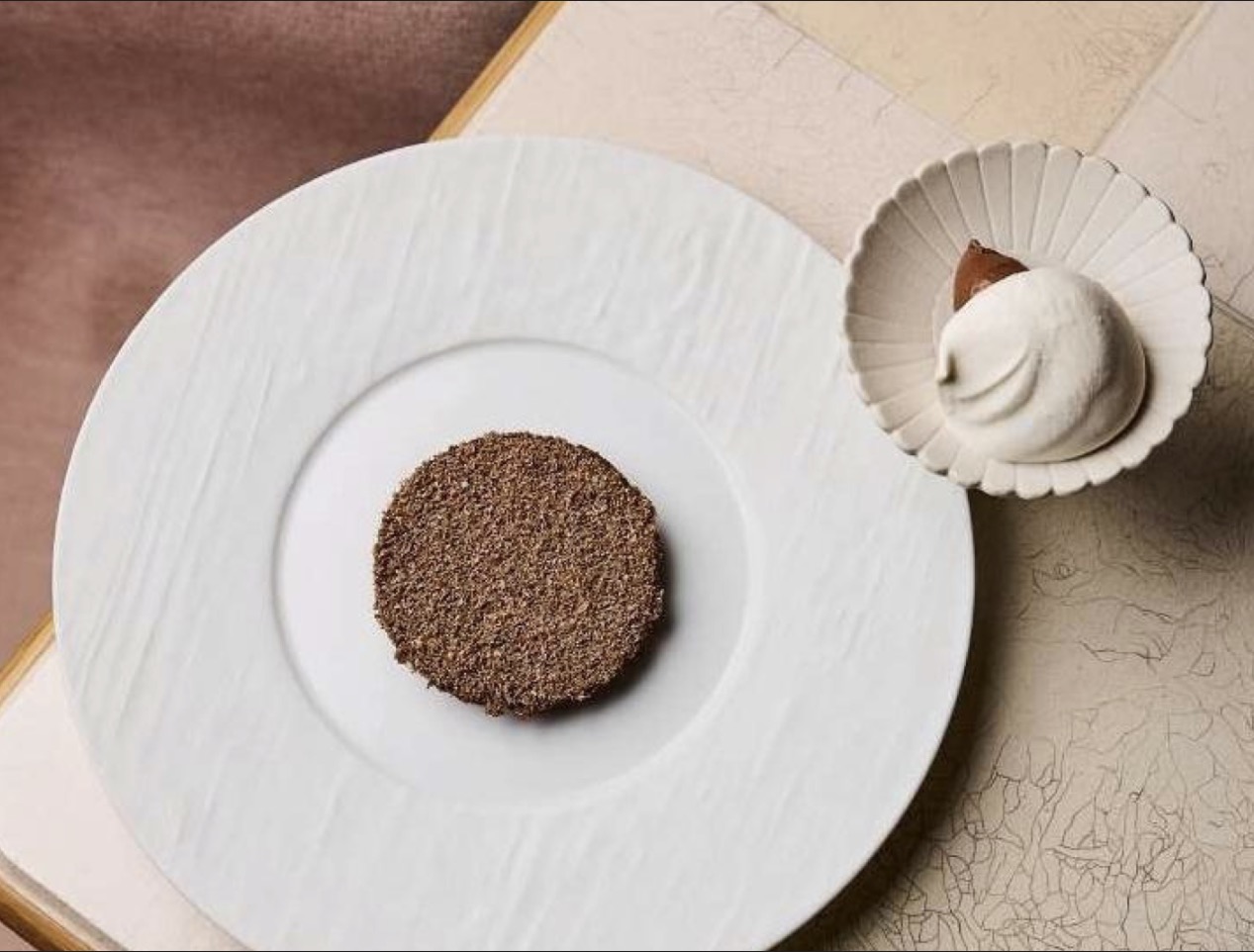 Dessert chocolat, vanille et tonka