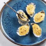 Huîtres gratinées au champagne