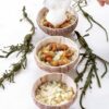 Langues d'oursin sur lit de tartare de Saint-Jacques, espuma de whisky tourbé