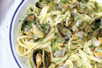 Linguine aux coquillages et aux herbes
