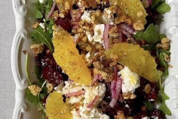 Salade de betterave, feta et lentilles