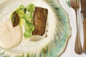Saupe, oursin et crevettes grises