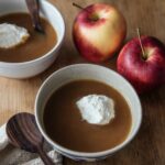 Soupe de pommes au cidre et sa chantilly au calvados