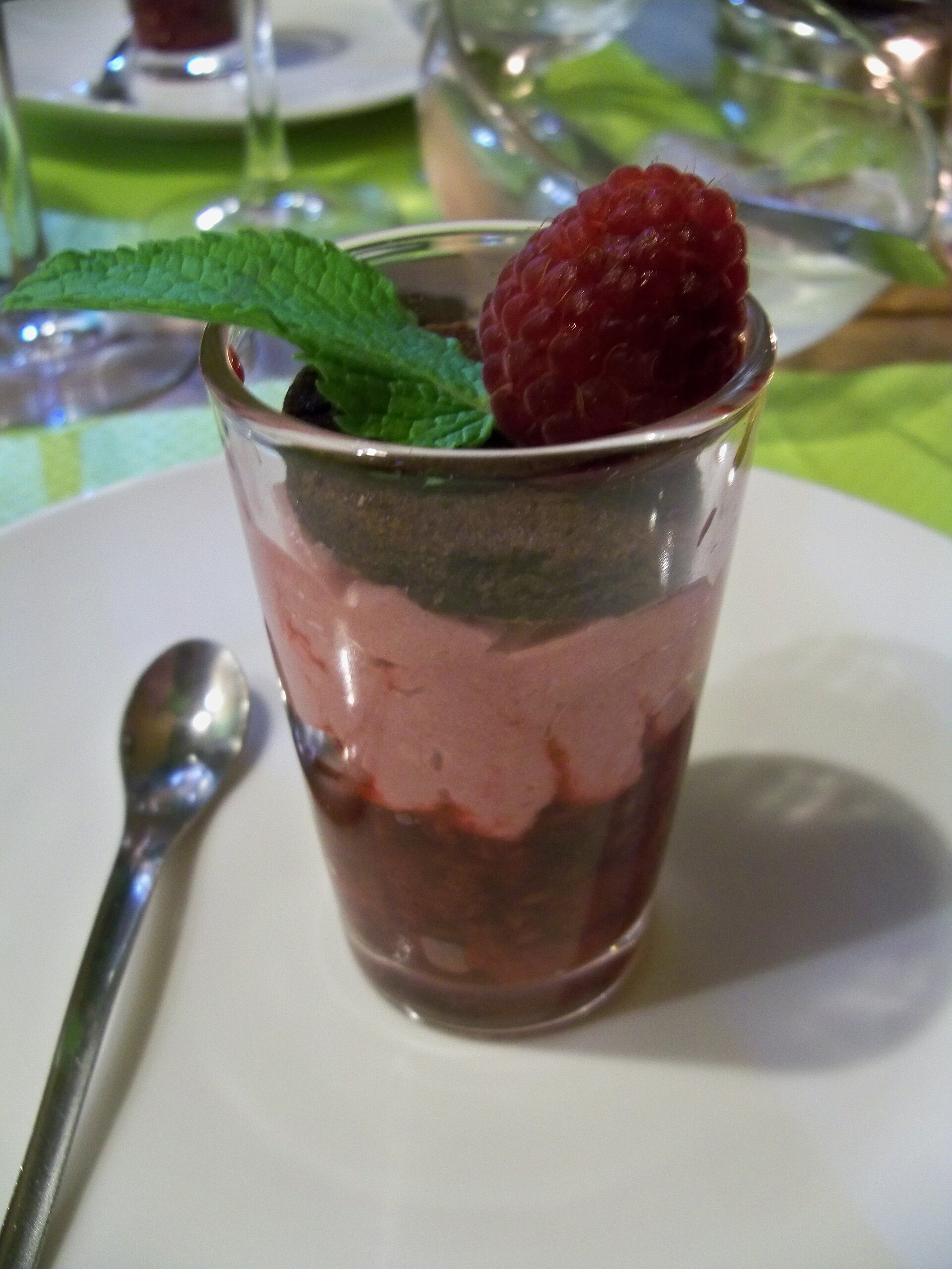 Verrine de framboise