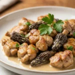 Ris de veau aux morilles à la crème